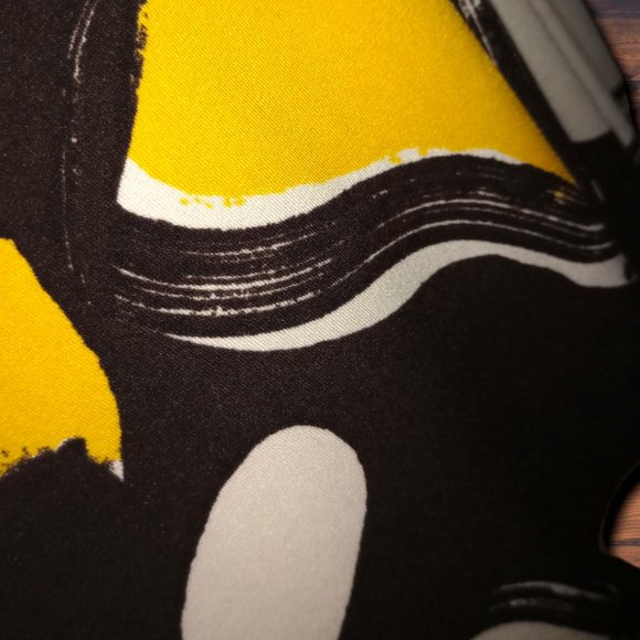 Brown, Yellow and White Bisou Bisou Mini Dress - Picture 7 of 7